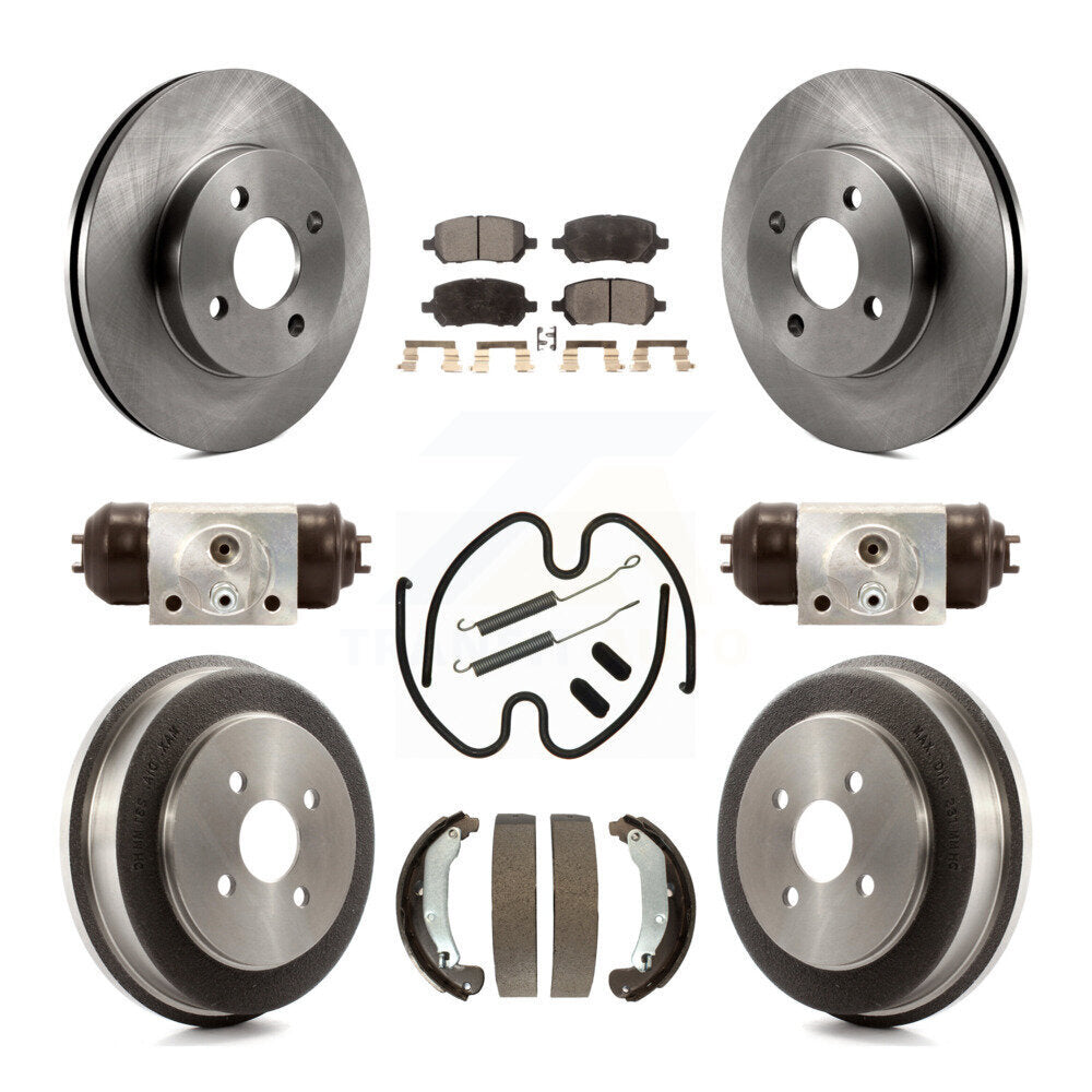 Kit de tambour à plaquettes semi-métalliques pour Rotor de frein avant et arrière (9 pièces) pour Pontiac Chevrolet G