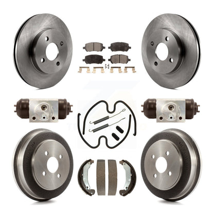 Kit de tambour à plaquettes semi-métalliques pour Rotor de frein avant et arrière (9 pièces) pour Pontiac Chevrolet G