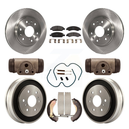 Rotors de frein avant et arrière, Kit de tambour à plaquettes semi-métalliques (9 pièces) pour Chevrolet Silverad