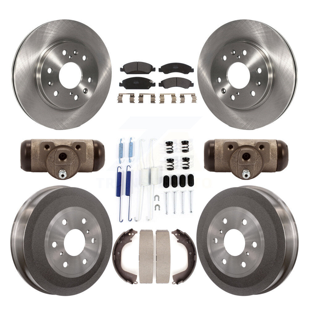 Kit de tambour à plaquettes semi-métalliques, Rotor de frein à disque avant et arrière (9 pièces) pour GMC Sierra 150