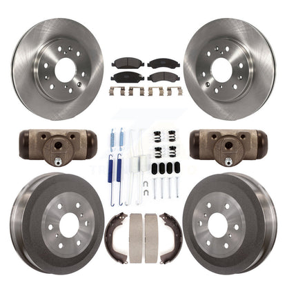 Kit de tambour à plaquettes semi-métalliques, Rotor de frein à disque avant et arrière (9 pièces) pour GMC Sierra 150