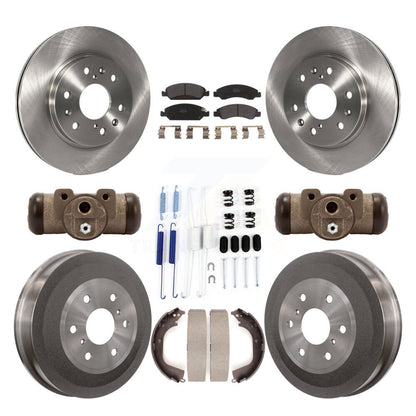 Kit de tambour à plaquettes semi-métalliques, Rotor de frein à disque avant et arrière (9 pièces) pour GMC Sierra 150