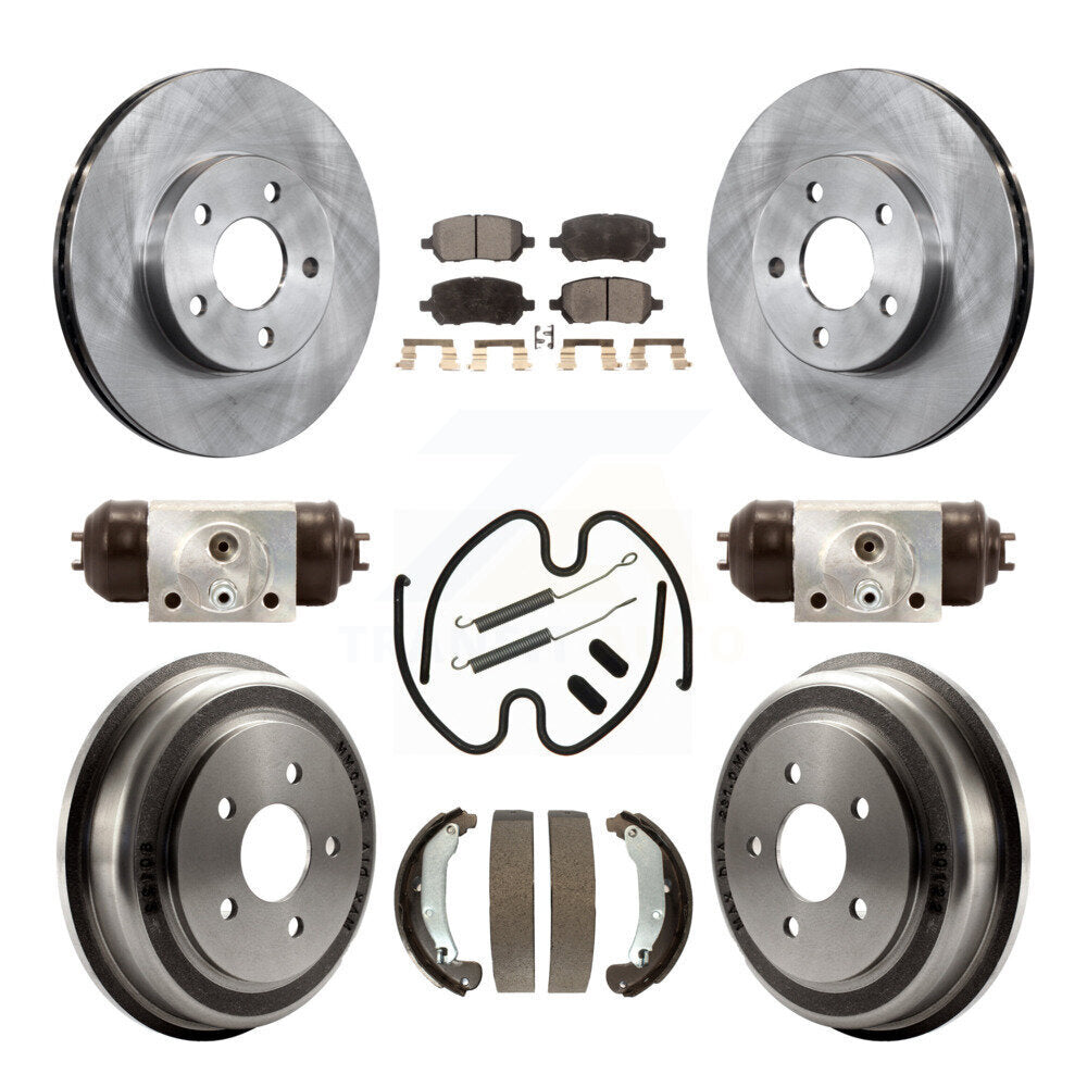 Kit de tambour à plaquettes semi-métalliques pour Rotor de frein avant et arrière (9 pièces) pour Pontiac G5 Chevrole