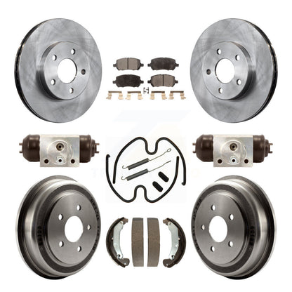 Kit de tambour à plaquettes semi-métalliques pour Rotor de frein avant et arrière (9 pièces) pour Pontiac G5 Chevrole