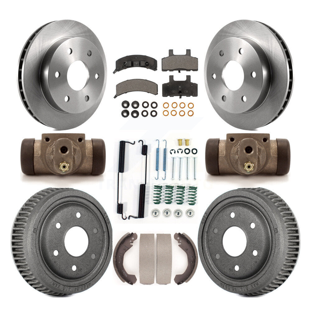Kit de tambour à plaquettes semi-métalliques, Rotor de frein à disque avant et arrière (9 pièces) pour Chevrolet K150