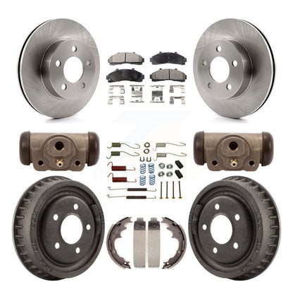 Kit de tambour à plaquettes semi-métalliques, Rotor de frein à disque avant et arrière (9 pièces) pour Ford Ranger 4W