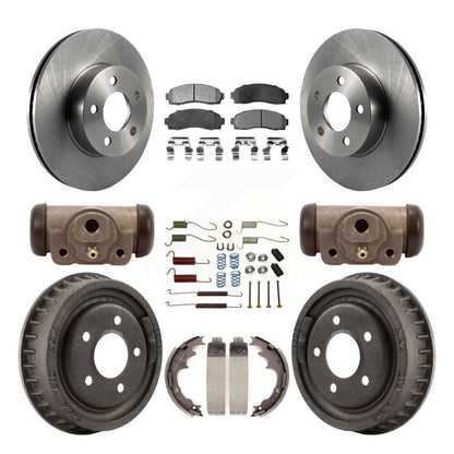 Kit de tambour à plaquettes semi-métalliques, Rotor de frein à disque avant et arrière (9 pièces) pour Ford Ranger 4W