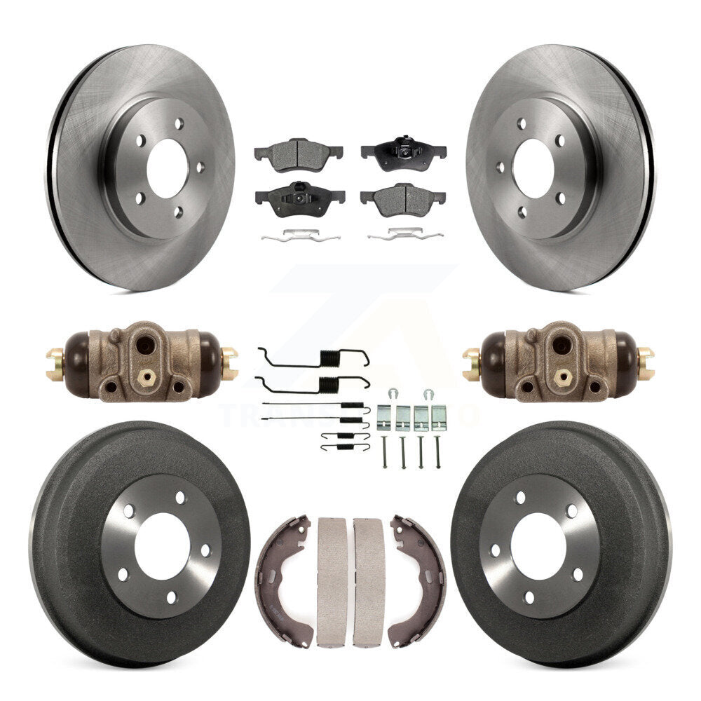 Kit de tambours à plaquettes semi-métalliques pour rotors de frein avant et arrière (9 pièces) pour Ford Escape Mercur