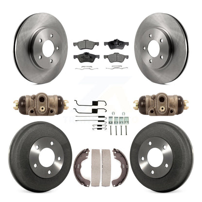 Kit de tambours à plaquettes semi-métalliques pour rotors de frein avant et arrière (9 pièces) pour Ford Escape Mercur