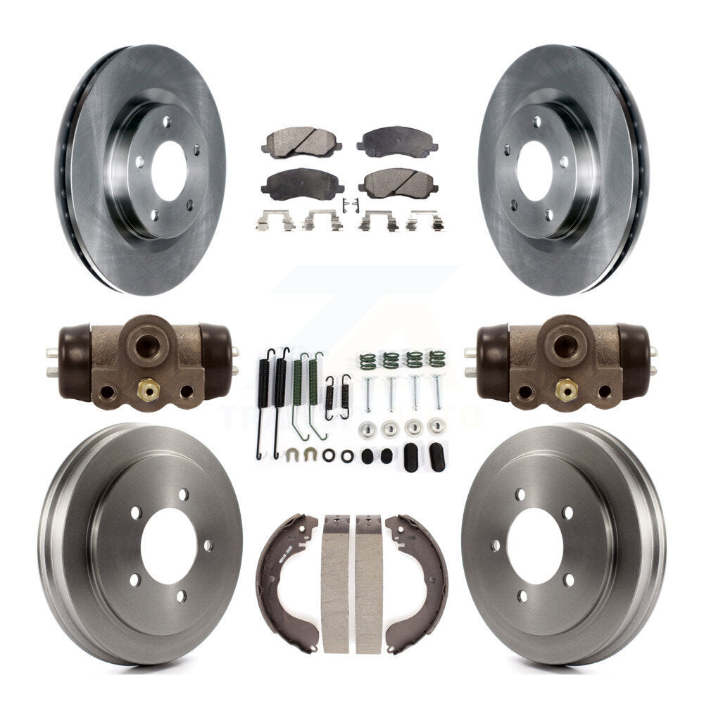 Kit de tambour à plaquettes semi-métalliques pour Rotor de frein avant et arrière (9 pièces) pour Jeep Patriot Compas