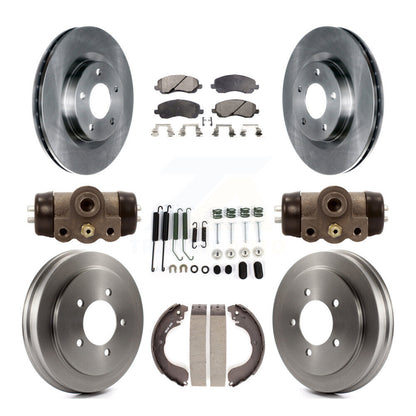 Kit de tambour à plaquettes semi-métalliques pour Rotor de frein avant et arrière (9 pièces) pour Jeep Patriot Compas