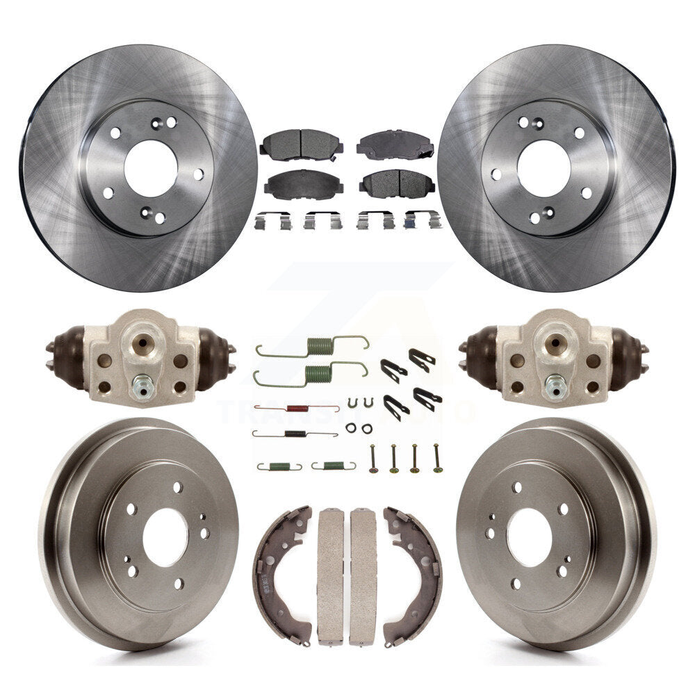 Kit de tambours à plaquettes semi-métalliques pour rotors de frein avant et arrière (9 pièces) pour Honda Civic G 2011