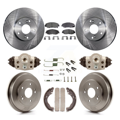 Kit de tambours à plaquettes semi-métalliques pour rotors de frein avant et arrière (9 pièces) pour Honda Civic G 2011