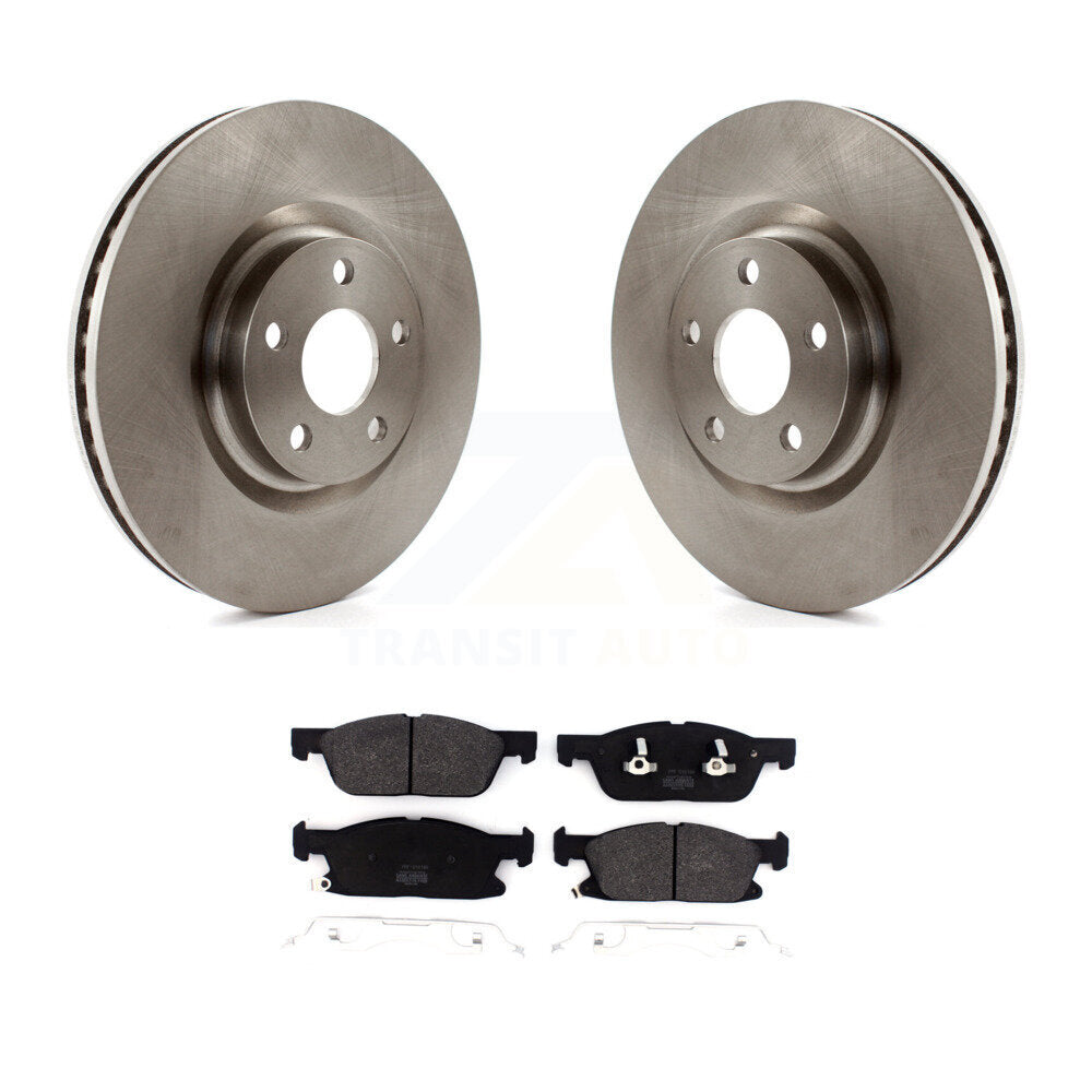 Kit de disques de frein à disque avant et plaquettes semi-métalliques pour Lincoln Continental