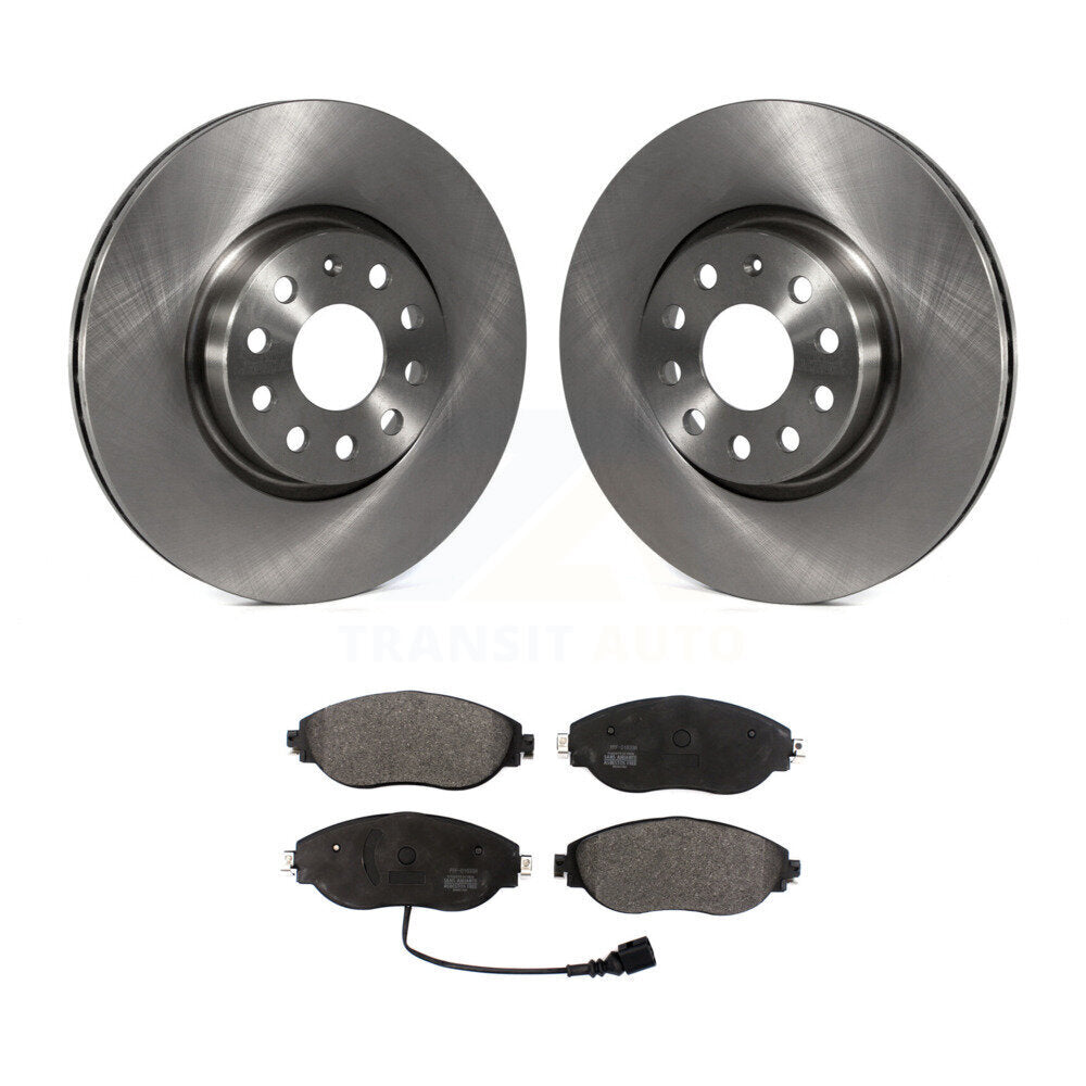 Rotor de frein à disque avant et Kit de plaquettes semi-métalliques pour Volkswagen GTI Arteon Audi A