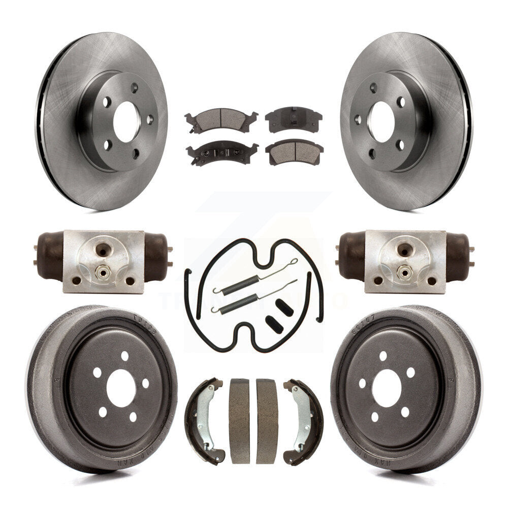 Kit de tambour à plaquettes semi-métalliques, Rotor de frein à disque avant et arrière (9 pièces) pour Pontiac Sunfir