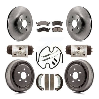 Kit de tambour à plaquettes semi-métalliques, Rotor de frein à disque avant et arrière (9 pièces) pour Pontiac Sunfir