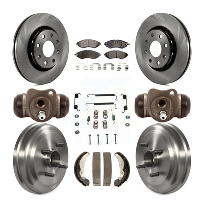 Kit de tambour à plaquettes semi-métalliques pour Rotor de frein avant et arrière (9 pièces) pour Chevrolet Aveo Aveo