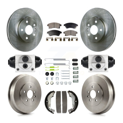 Kit de tambour à plaquettes semi-métalliques, Rotor de frein à disque avant et arrière (9 pièces) pour Chevrolet Cruz
