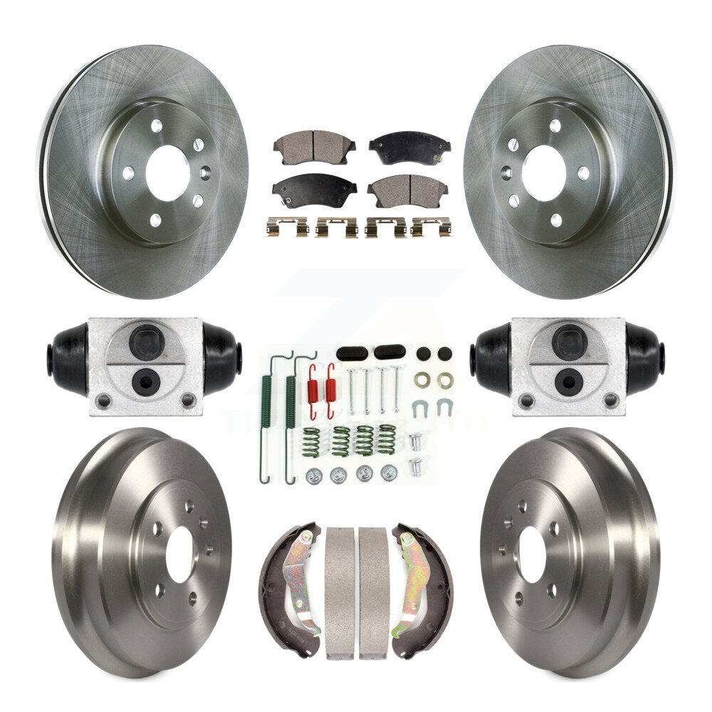 Kit de tambour à plaquettes semi-métalliques, Rotor de frein à disque avant et arrière (9 pièces) pour Chevrolet Soni