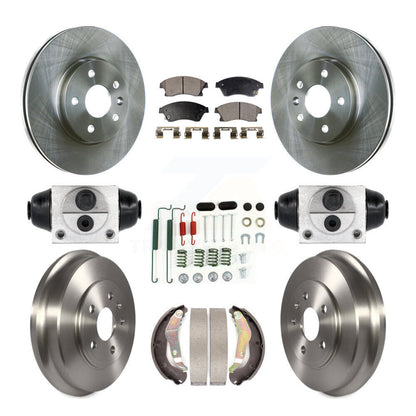 Kit de tambour à plaquettes semi-métalliques, Rotor de frein à disque avant et arrière (9 pièces) pour Chevrolet Soni