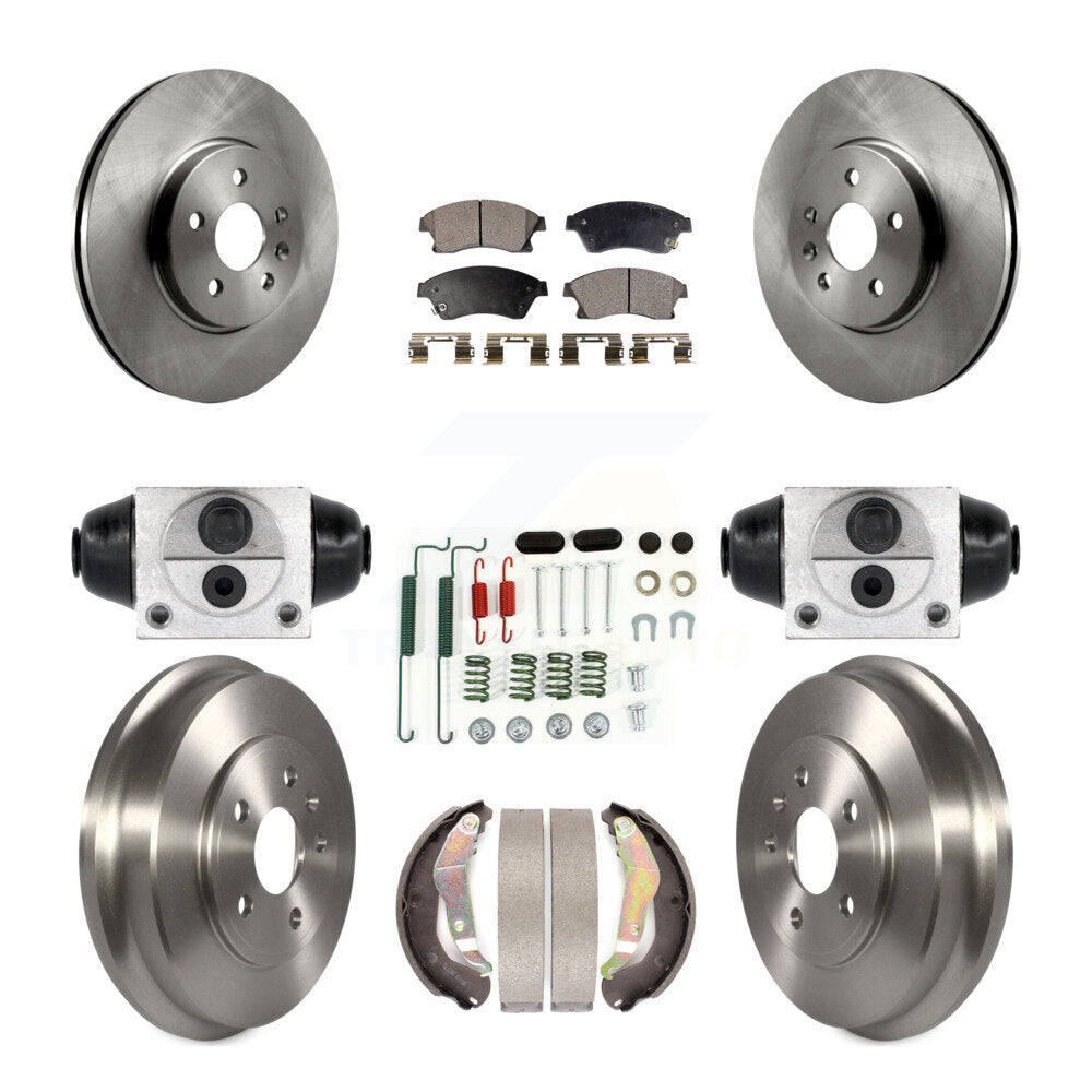 Kit de plaquettes et de tambour semi-métalliques pour Rotor de frein avant et arrière (9 pièces) pour Chevrolet Sonic R