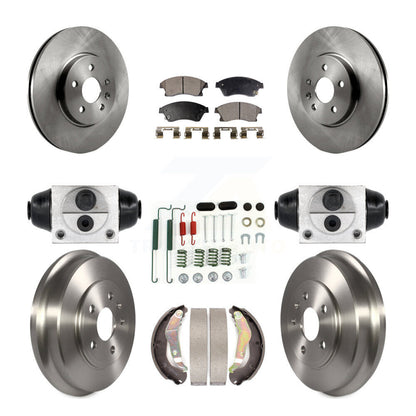Kit de plaquettes et de tambour semi-métalliques pour Rotor de frein avant et arrière (9 pièces) pour Chevrolet Sonic R