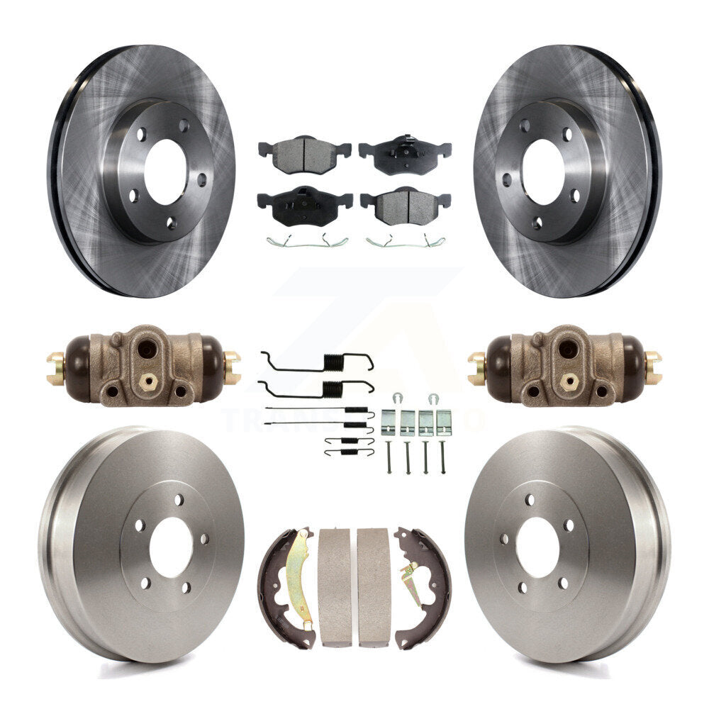 Kit de tambours à plaquettes semi-métalliques pour rotors de frein avant et arrière (9 pièces) pour Ford Escape Mercur