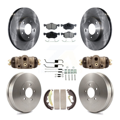 Kit de tambours à plaquettes semi-métalliques pour rotors de frein avant et arrière (9 pièces) pour Ford Escape Mercur
