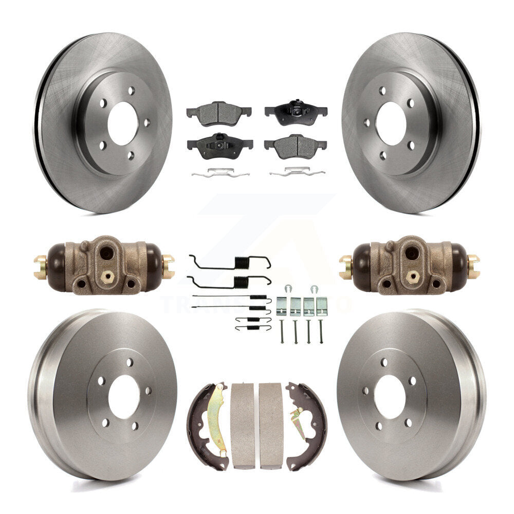 Kit de tambours à plaquettes semi-métalliques pour rotors de frein avant et arrière (9 pièces) pour Ford Escape Mercur