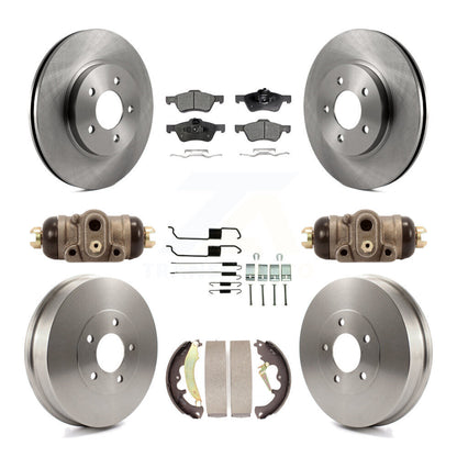 Kit de tambours à plaquettes semi-métalliques pour rotors de frein avant et arrière (9 pièces) pour Ford Escape Mercur