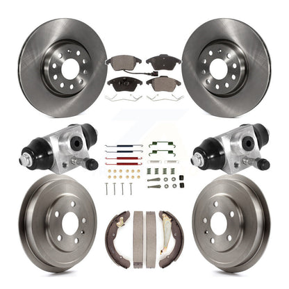 Kit de plaquettes et de tambour semi-métalliques pour Rotor de frein avant et arrière (9 pièces) pour Volkswagen Jett
