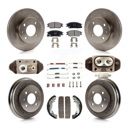 Kit de tambour à plaquettes semi-métalliques pour Rotor de frein avant et arrière (9 pièces) pour Hyundai Accen 03-05