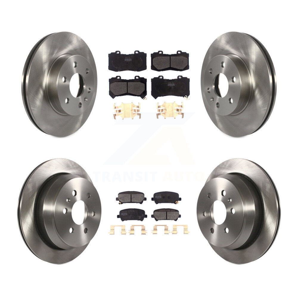 Kit de rotor de frein avant et arrière et plaquettes semi-métalliques pour Chevrolet Colorado GMC Canyo