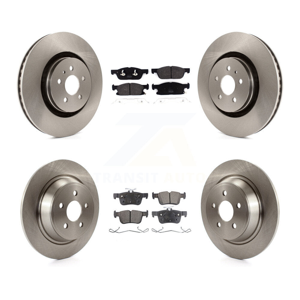 Rotors de frein à disque avant et arrière et Kit de plaquettes semi-métalliques pour Ford Fusion Lincoln MK
