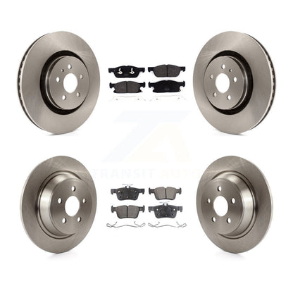 Rotors de frein à disque avant et arrière et Kit de plaquettes semi-métalliques pour Ford Fusion Lincoln MK