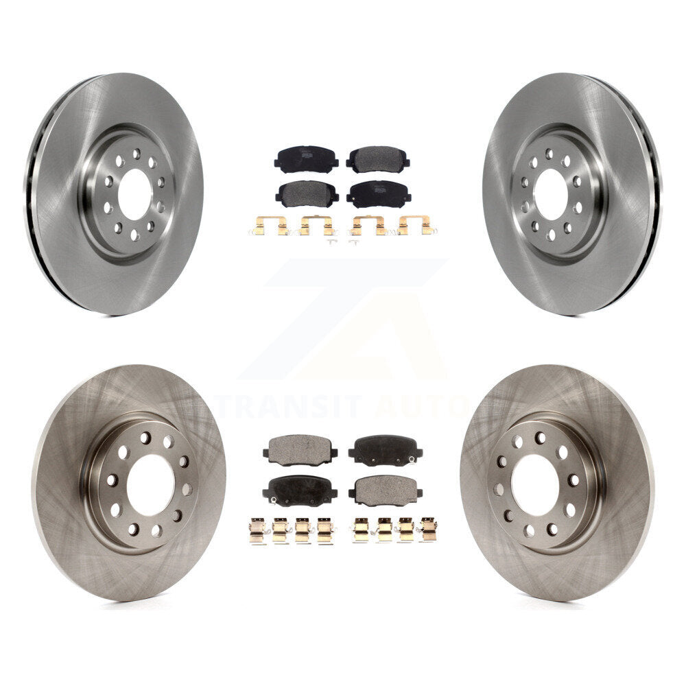 Kit de disques de frein à disque avant et arrière et plaquettes semi-métalliques pour Chrysler 200