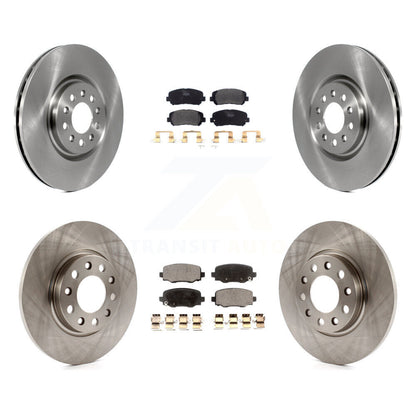 Kit de disques de frein à disque avant et arrière et plaquettes semi-métalliques pour Chrysler 200