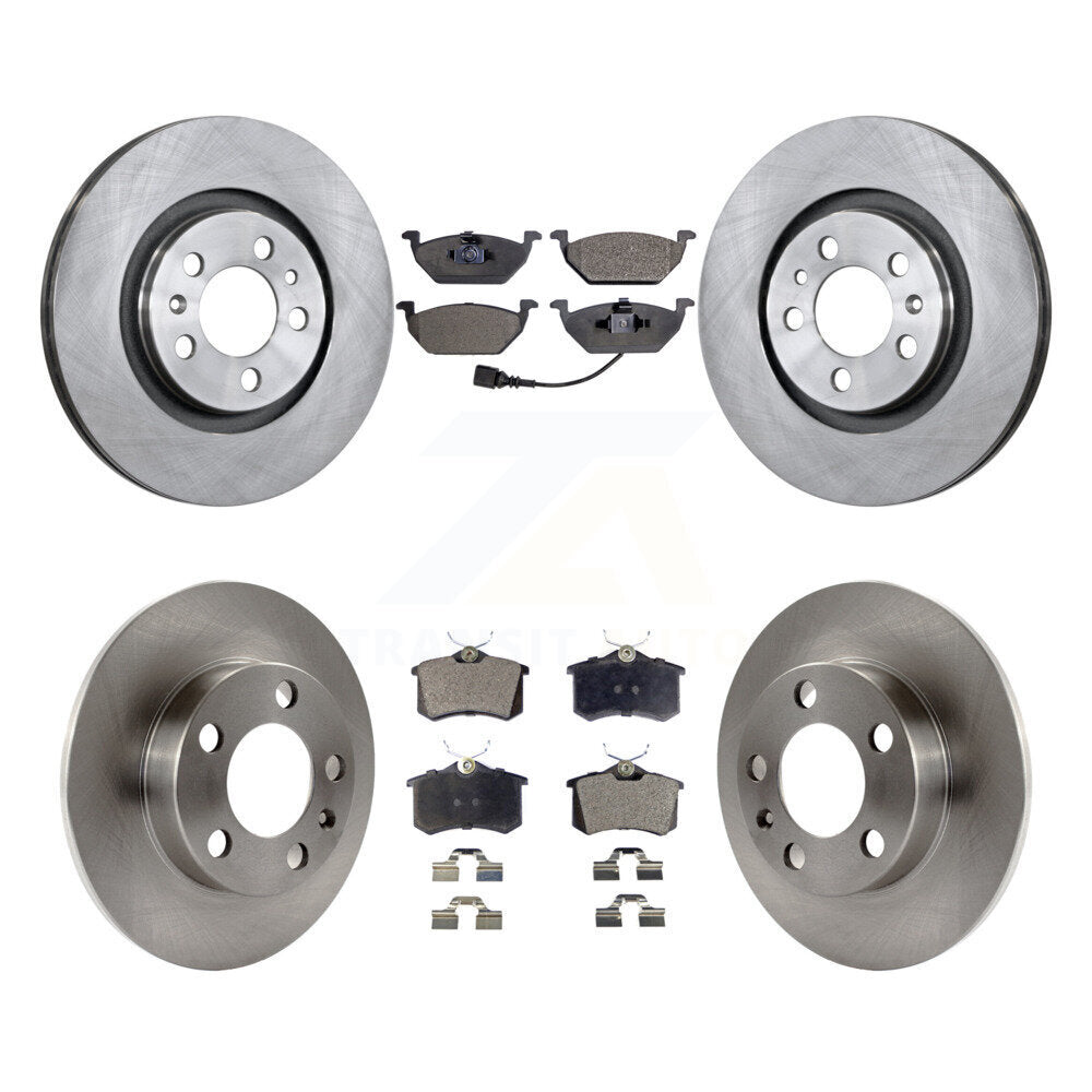 Kit de disques de frein à disque avant et arrière et plaquettes semi-métalliques pour Volkswagen Beetle