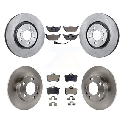 Kit de disques de frein à disque avant et arrière et plaquettes semi-métalliques pour Volkswagen Beetle
