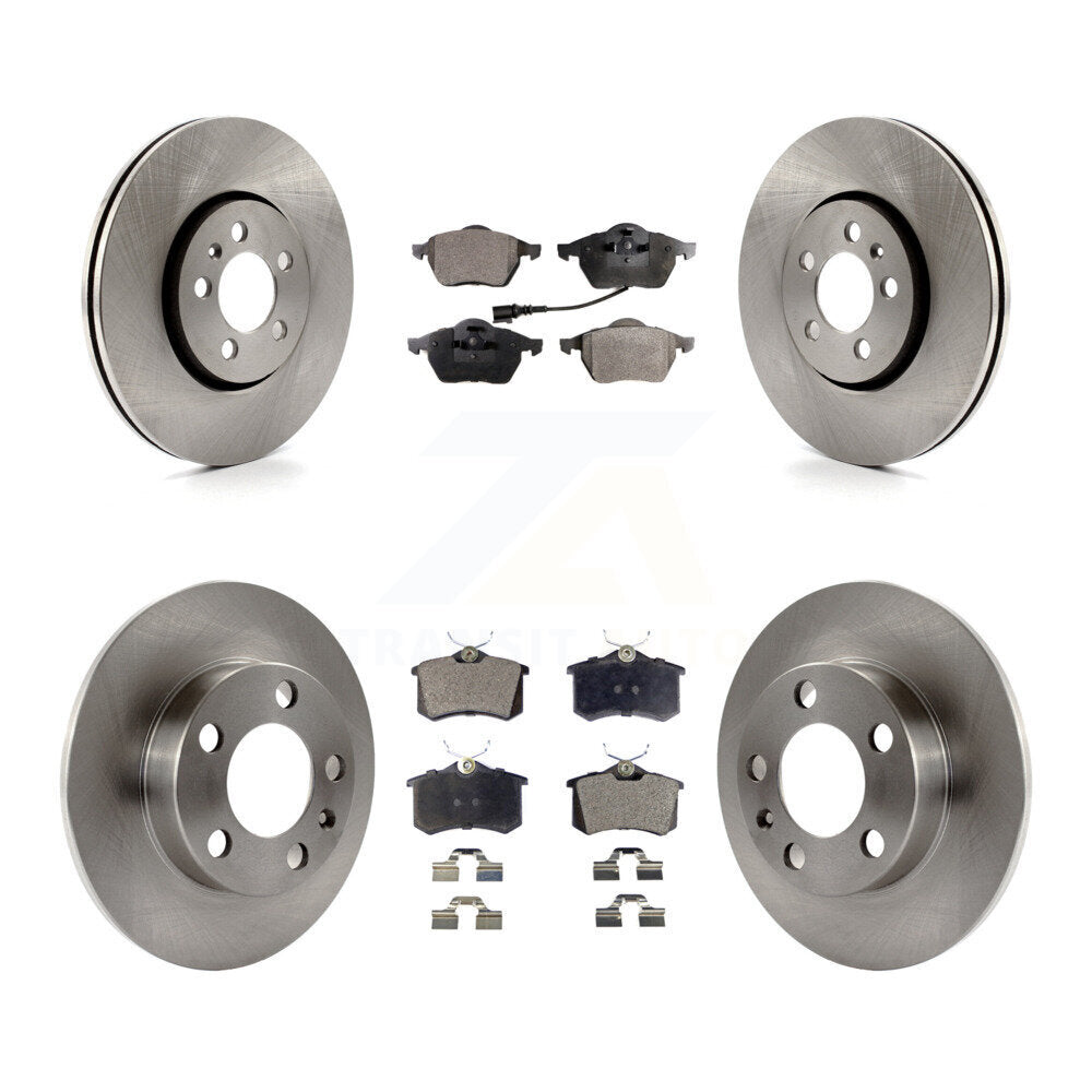 Kit de disques de frein à disque avant et arrière et plaquettes semi-métalliques pour Volkswagen Beetle