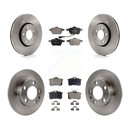 Kit de disques de frein à disque avant et arrière et plaquettes semi-métalliques pour Volkswagen Beetle