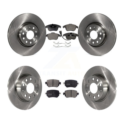 Kit de rotors de frein à disque avant et arrière et plaquettes semi-métalliques pour Volkswagen Passat