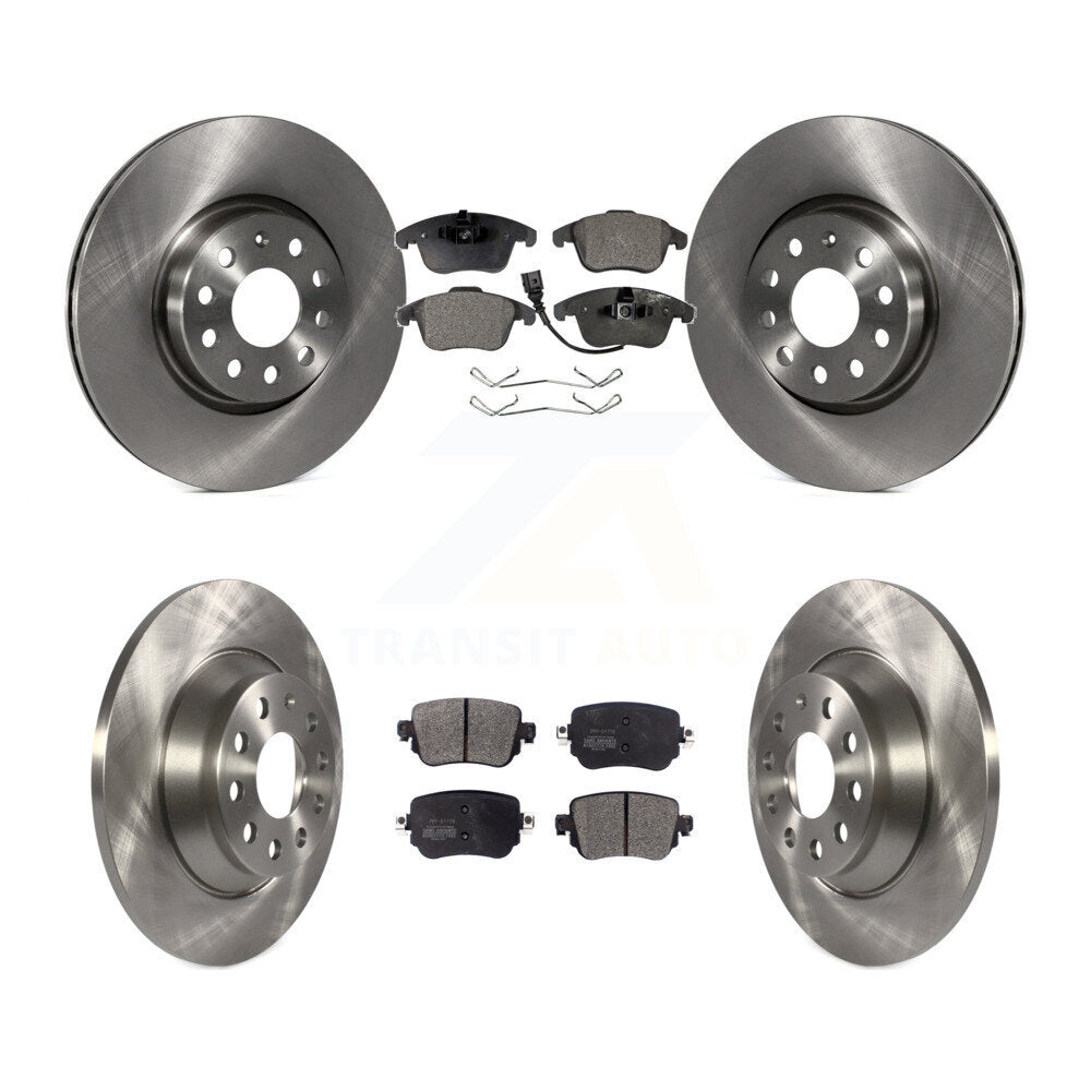 Rotors de frein à disque avant et arrière, Kit de plaquettes semi-métalliques pour Audi Q3 Quattr 2016 – 2018