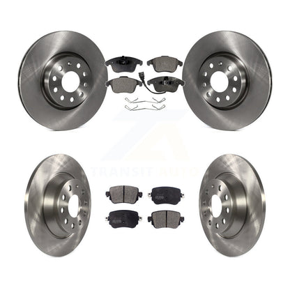 Rotors de frein à disque avant et arrière, Kit de plaquettes semi-métalliques pour Audi Q3 Quattr 2016 – 2018