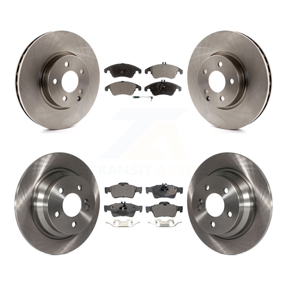 Kit de disques de frein à disque avant et arrière et plaquettes semi-métalliques pour Mercedes-Benz E250