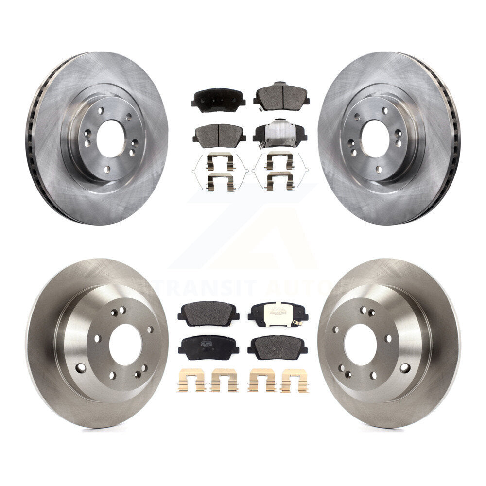 Rotors de frein avant arrière et Kit de plaquettes semi-métalliques pour Kia Sorento Hyundai Santa F