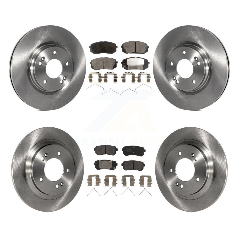 Kit de rotor de frein avant et arrière et plaquettes semi-métalliques pour Kia Optima LX/EX/LX 2016 1.6
