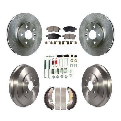 Kit de tambour à plaquettes semi-métalliques, Rotor de frein à disque avant et arrière (7 pièces) pour Chevrolet Soni