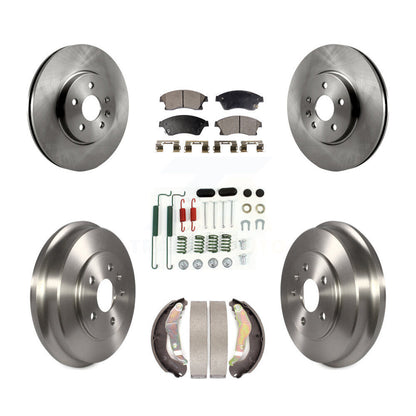 Kit de plaquettes et de tambour semi-métalliques de Rotor de frein avant et arrière (7 pièces) pour Chevrolet Sonic R